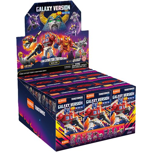 Transformers Galaxy Version Wave 8 One Shall Fall Mini Model Kit Display Case of 9