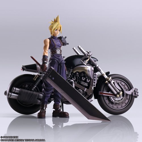 Final Fantasy VII Cloud Strife & Hardy-Daytona Bring Arts Action Figure Set