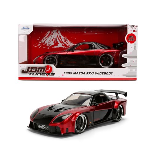 JDM Tuners 1995 Mazda RX-7 Widebody 1:24 Scale Die-Cast Metal Vehicle