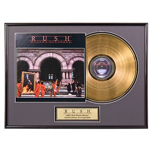 Rush Moving Pictures Framed Gold Record - Earth