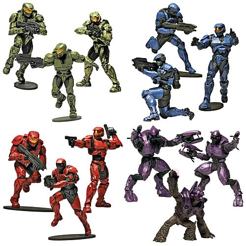 Halo Wars Heroic Collection Action Figures Wave 1 Case