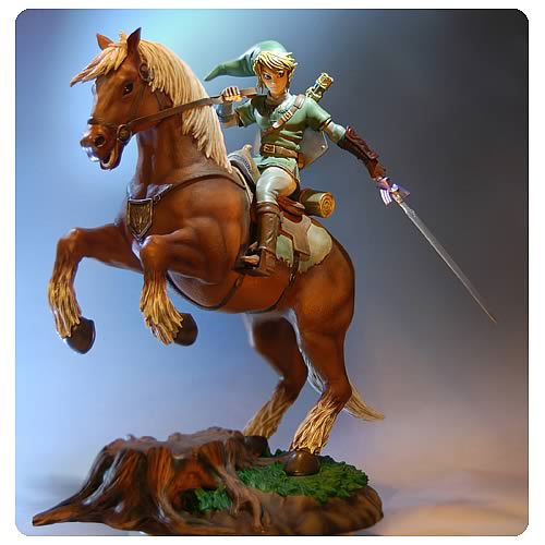 Legend of Zelda Twilight Princess Link on Epona Statue