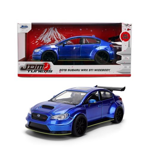 JDM Tuners 2016 Subaru WRX STI Widebody 1:24 Scale Die-Cast Metal Vehicle