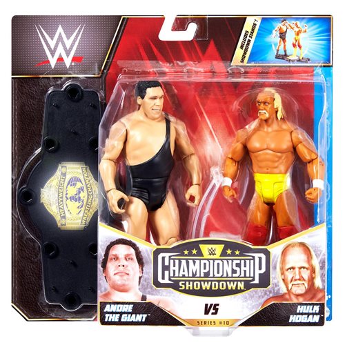WWE Championship Showdown Series 10 Hulk Hogan vs Andre the Giant Action Figure 2-Pack