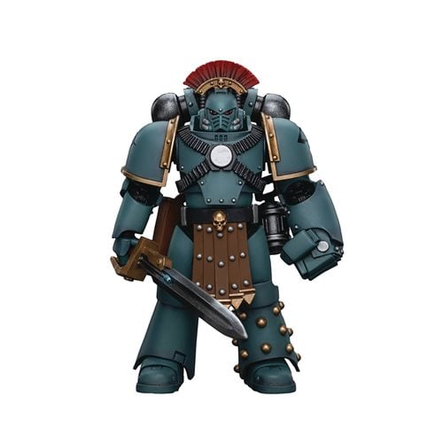 Joy Toy Warhammer 40,000 Sons of Horus MKIV Tactical Squad Sergeant with Power Fist 1:18 Scale Actio