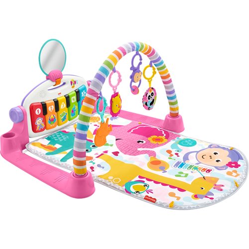 Fisher-Price Deluxe Kick and Play Piano Gym in Pink