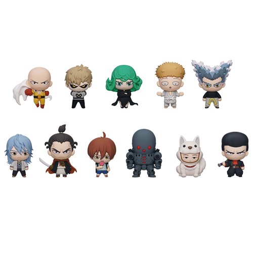One Punch Man Series 2 3D Foam Bag Clip Display Case of 24