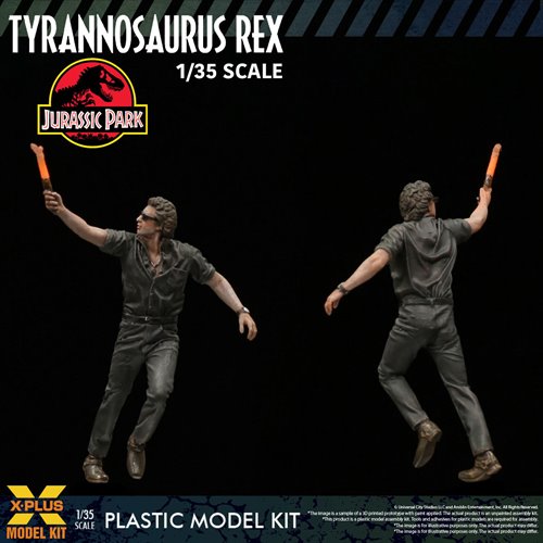 Jurassic Park Tyrannosaurus Rex 1:35 Scale Plastic Model Kit - Reissue
