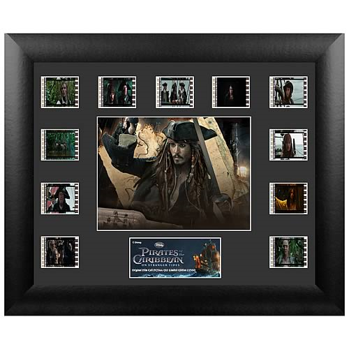 PIRATES OF CARIBBEAN On Stranger Tides Jack Sparrow MOVIE FILM CELL and PHOTO