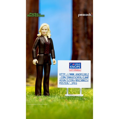 Parks and Recreation Leslie Knope (Campaign Trail) 3 3/4-Inch ReAction Figure