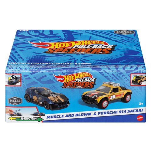 Hot Wheels Pull-Back Speeders 2-Pack 2025 Mix 1 Case of 6