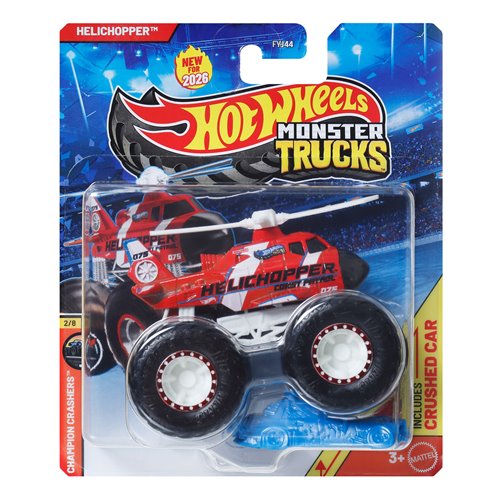 Hot Wheels Monster Trucks 1:64 Scale Vehicle 2026 Mix 3 Case of 8