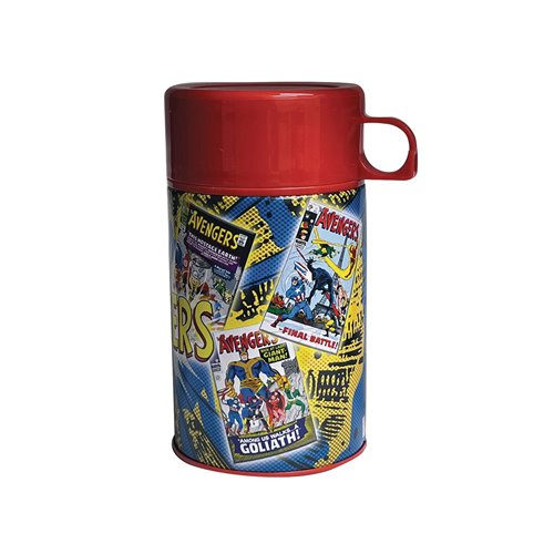 Avengers Assemble Tin Titans Lunch Box with Thermos - Previews Exclusive