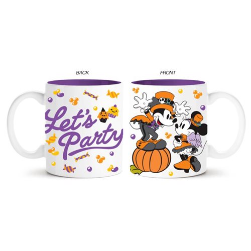 Mickey and Minnie Halloween Let's Party 14 oz. Ceramic Mug