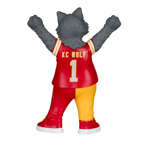 NFL SportsPicks Kansas City Chiefs K. C. Wolf Mascot 8-Inch Posed Figure
