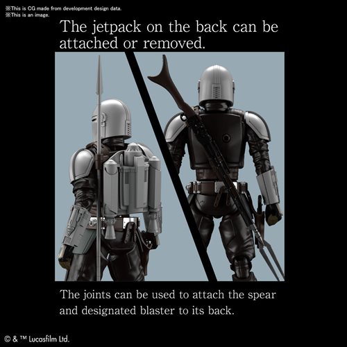 Star Wars: The Mandalorian Mandalorian Beskar Armor 1:12 Scale Model Kit