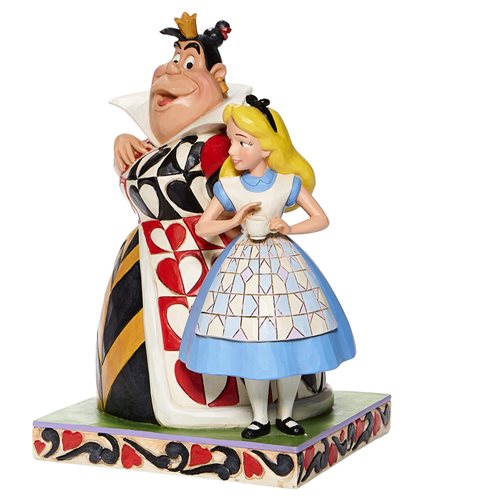 Disney Traditions Alice in Wonderland Alice and Queen of Hearts Chaos and Curiosity by Jim Shore Sta
