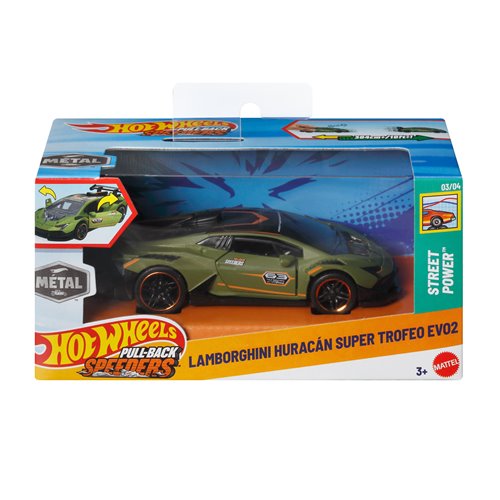 Hot Wheels Pull-Back Speeders 2025 Mix 4 Case of 12