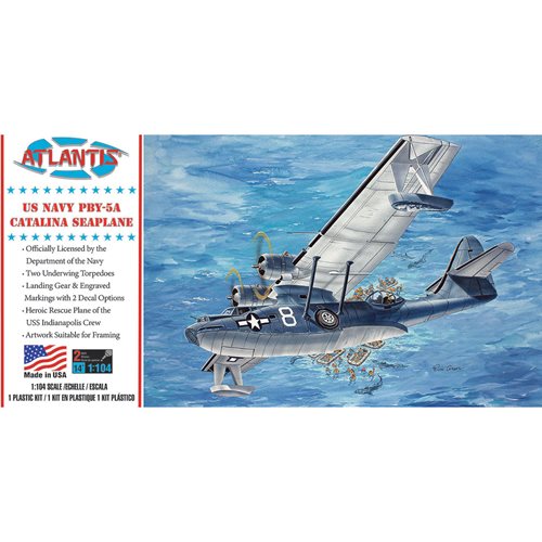 US Navy PBY-5A Catalina Seaplane 1:104 Scale Plastic Model Kit