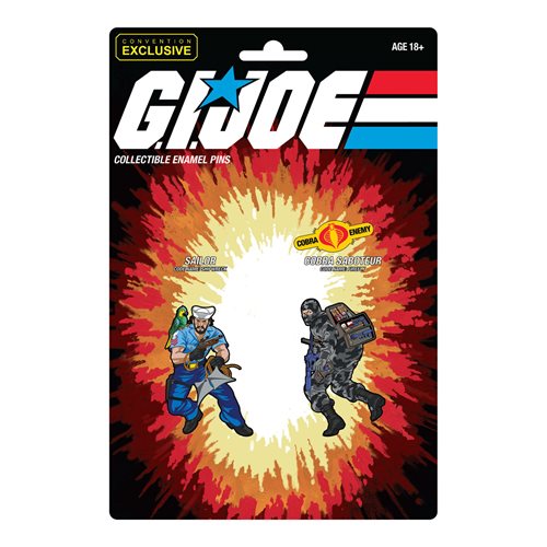 G.I. Joe Shipwreck and Firefly Retro Pin Set - Convention Exclusive