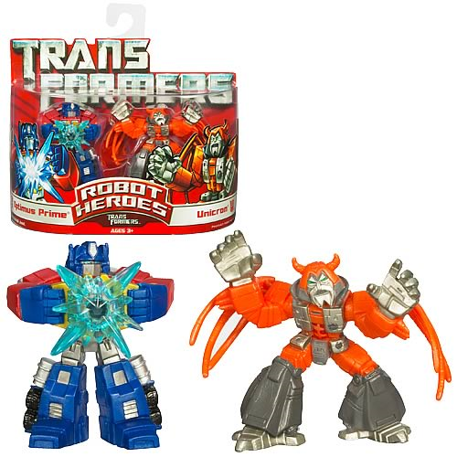 Transformers Robot Heroes Optimus Prime vs. Unicron Figures