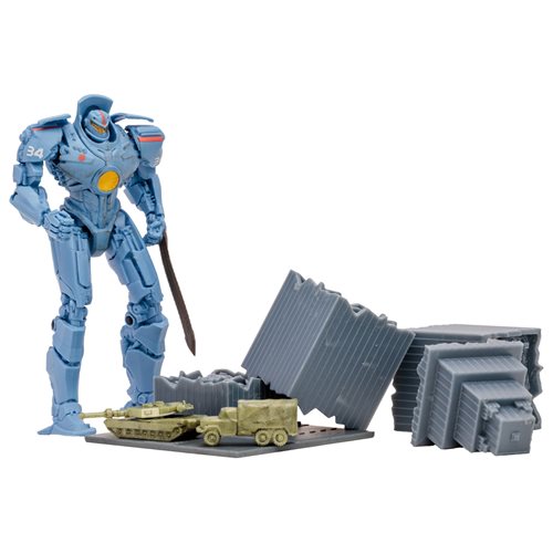 Pacific Rim Jaeger Wave 1 4-Inch Scale Action Figure with Comic Book Case of 8