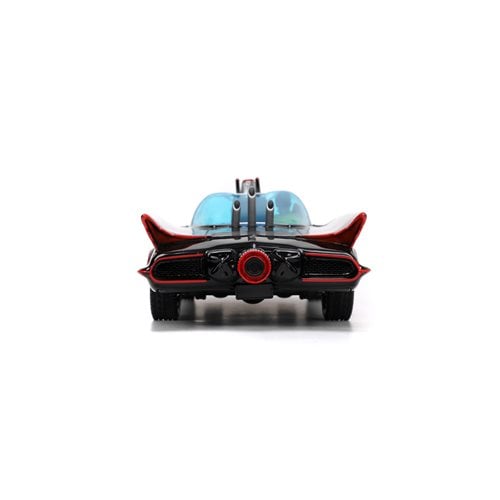 Batman 1966 Hollywood Rides Deluxe Batmobile 1:24 Scale Die-Cast Metal Vehicle with 3 Figures