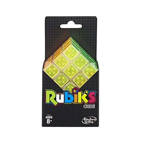 Hasbro Gaming Rubik's Cube Neon Pop 3 X 3 Puzzle for Kids Ages 8 & Up 