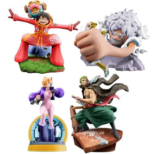 One Piece Egg Head Arc Logbox Re Birth Petitrama Statue Set of 4