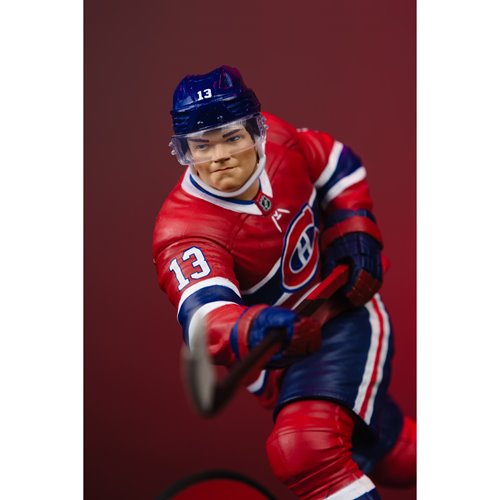 NHL SportsPicks Montreal Canadiens Cole Caufield Alternate Jersey 7-Inch Posed Figure