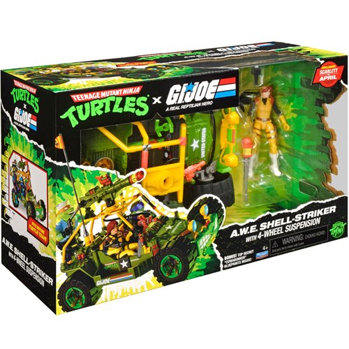 TMNT x G.I. Joe  AWE Striker Vehicle with Action Figure