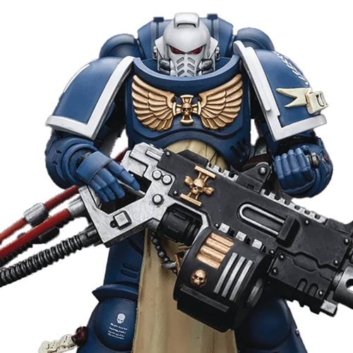 Joy Toy Warhammer 40,000 Ultramarines Sternguard Veteran with Heavy Bolter 1:18 Scale Action Figure