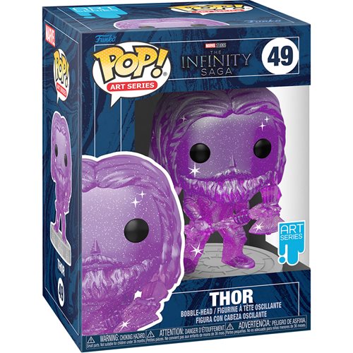 Avengers Infinity Saga Thor Purple Artist Series Pop! Vinyl Figure with Pop! Protector Case