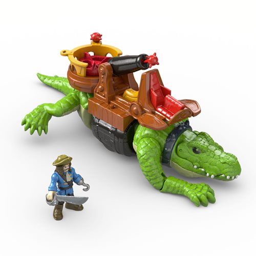 Imaginext Walking Croc and Pirate Hook Playset