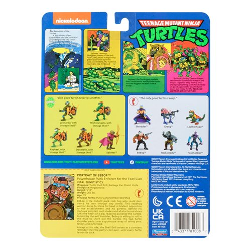 Teenage Mutant Ninja Turtles Original Classic Wave 4 Basic Action Figure Case of 6
