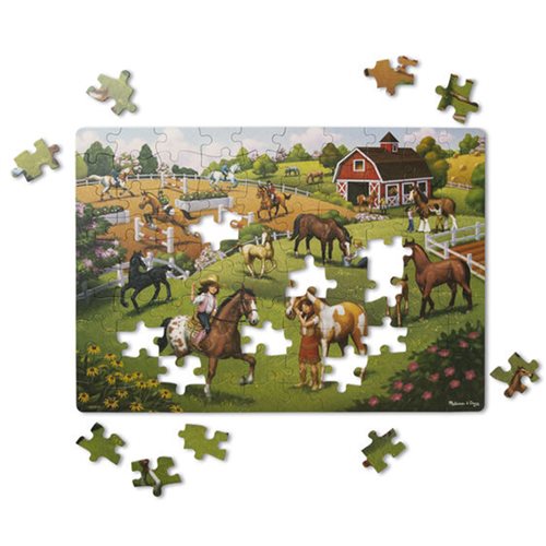 Melissa & Doug Natural Play Horse Adventure 100-Piece Jigsaw Puzzle