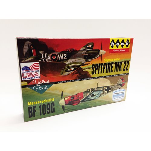 Spitfire/Me109 2-Pack 1:72 Scale Model Kit