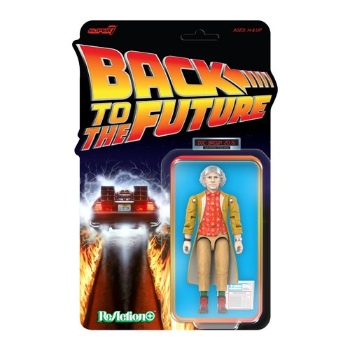 Back To The Future Doc Brown 2015 3 3/4-Inch ReAction+ Figure