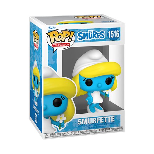 The Smurfs Smurfette with Flower Funko Pop! Vinyl Figure #1516