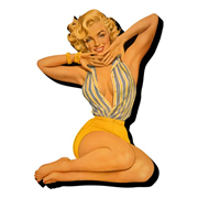 Marilyn Monroe Pinup Funky Chunky Magnet