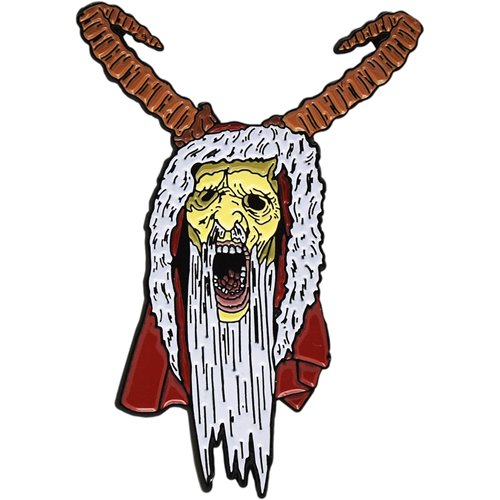 Krampus Head Enamel Pin