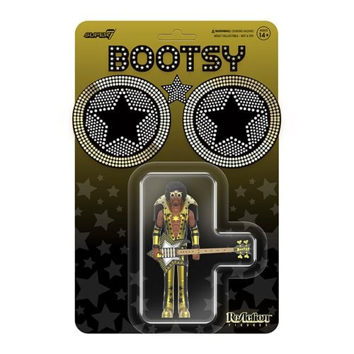 Bootsy Collins Black and Gold 3 3/4-Inch ReAction Figure