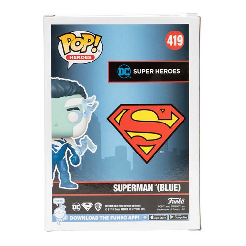 Superman Blue Pop! Figure - 2021 Convention Excl., Not Mint