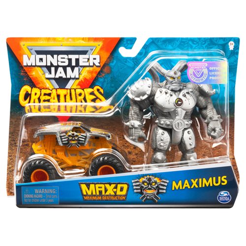 Monster Jam 1:64 Scale Monster Truck & Creatures Figure Case
