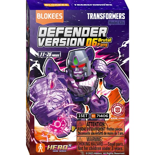 Transformers Defender Version 06 Brutal Fang Mini Model Kit Display of 12