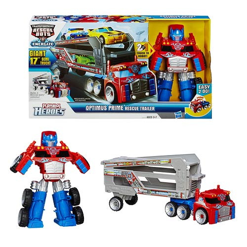 Details about   Playskool Heroes Transformers Rescue Bots Optimus Prime 10" No Trailer 