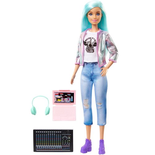 Barbie Career of the Year Music Produce Doll with Blue Hair