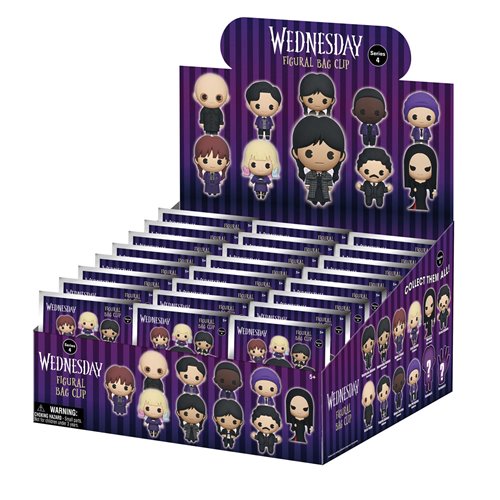 Wednesday Addams Series 4 3D Foam Bag Clip Random 6-Pack