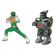 Mighty Morphin Power Rangers Green Ranger and Dragonzord Retro Pin Set