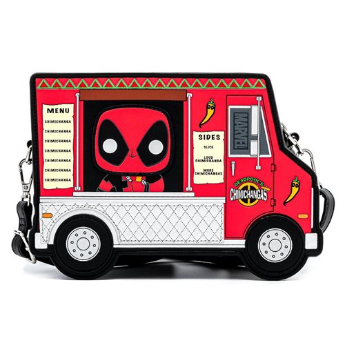 Deadpool 30th Anniversary Chimichanga Food Truck Pop! by Loungefly Crossbody Purse